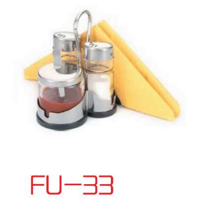 FU-33-Condiment Set with Napkin stand